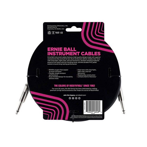  Ernie Ball 6048 10 ft. Straight Instrument Cable