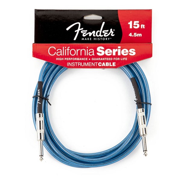 Fender 15ft Lake Placid Blue Instrument Cable