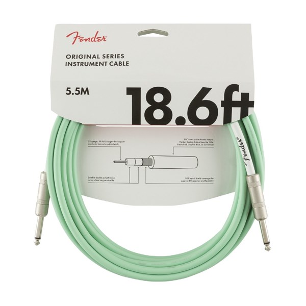 Fender Original Series Instrument Cable Surf Green - 18.6' (990520058)