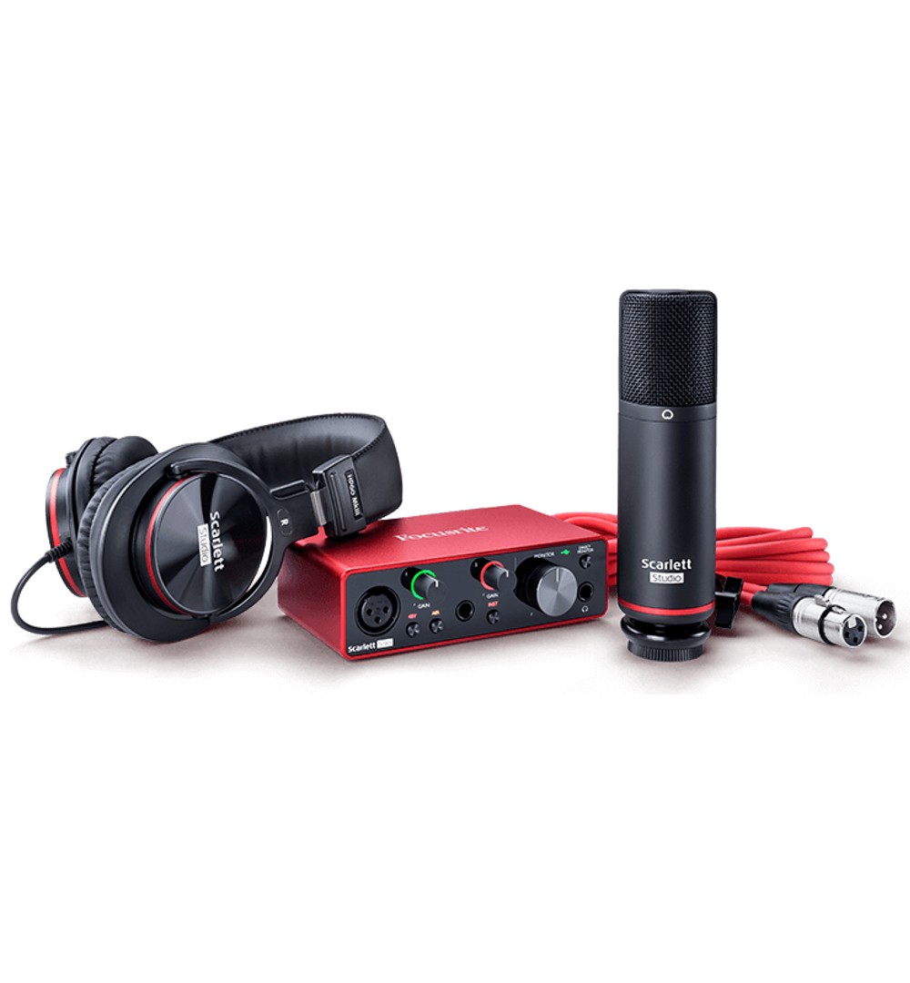 Focusrite Scarlett Solo Studio 3rd Gen Audio Interface Bundle JB Music