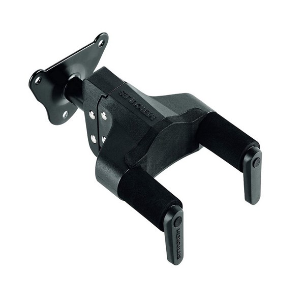 Hercules GSP39WB Plus Short Arm Steel Base Wall Mount Guitar Hanger with Auto Grip System