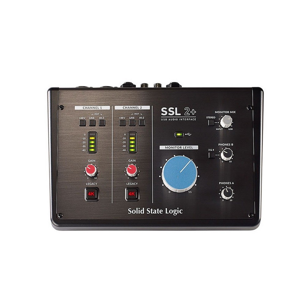 Solid State Logic SSL 2+ Desktop 2x4 USB Audio/MIDI Interface - JB Music