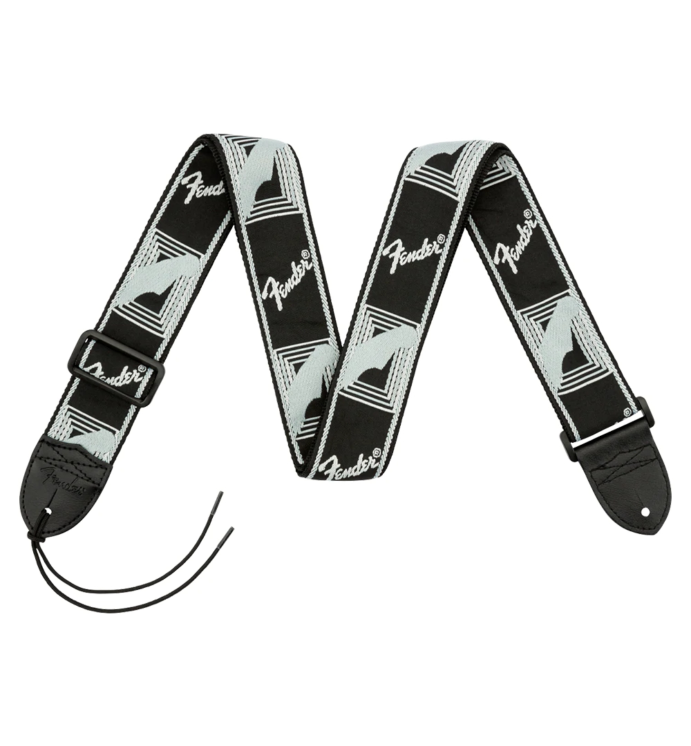 Fender 2” Monogrammed Strap Black/Light Grey/Dark Grey(990681543)