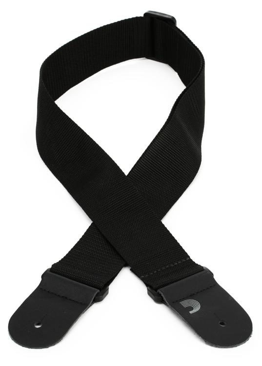 black guitar straps