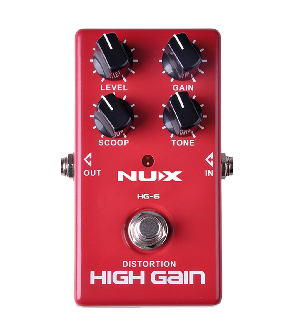 NUX Hg6 High Gain FET Simulate Distortion Guitar Effect Pedal JB Music