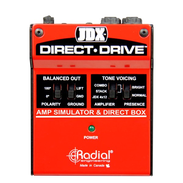 Radial JDX Direct-Drive Amp Simulator and DI Box Guitar Effects