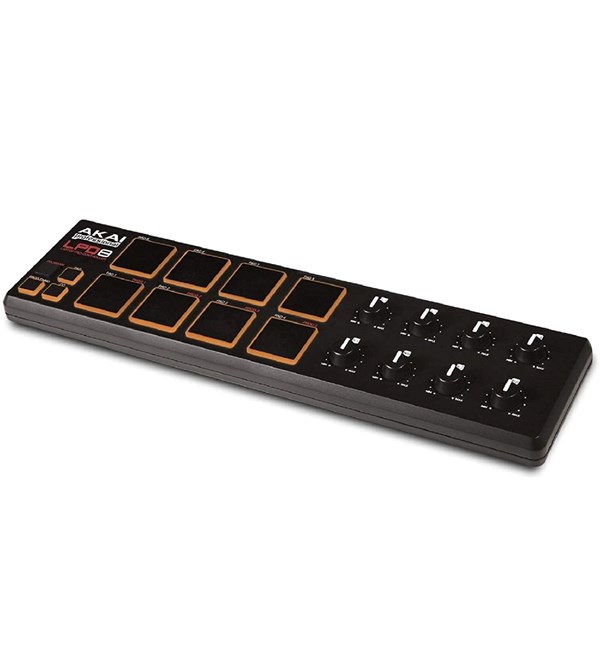 Akai Professional LPD8V2 USB MIDI Pad Controller (Black)