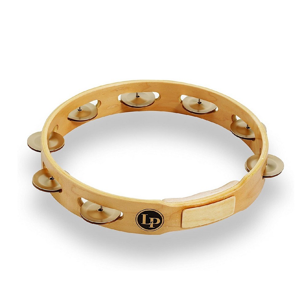 Latin Percussion (LP) Accent 10 inch Single Row Wood Tambourine with