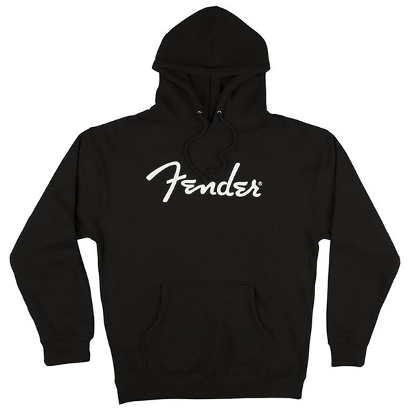 Fender Spaghetti Logo Hoodie - Black - Large (9113017506)