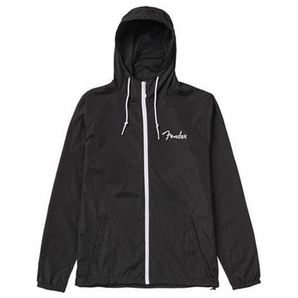 Fender Spaghetti Logo Windbreaker - Black - Medium (9126002406)