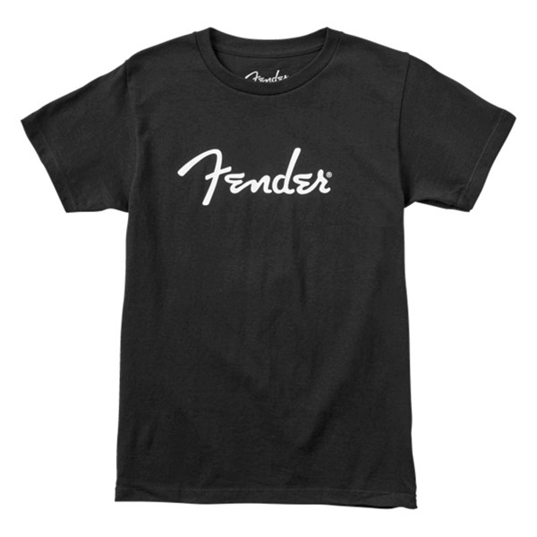 Fender Spaghetti Logo T-Shirt - Black - XL (9101000606)