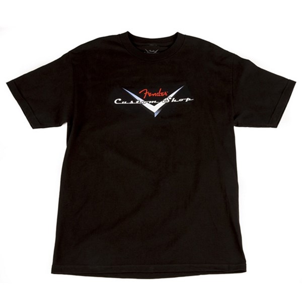 Fender Custom Shop Original Logo T-Shirt - Black - Men's Medium (9101359406)