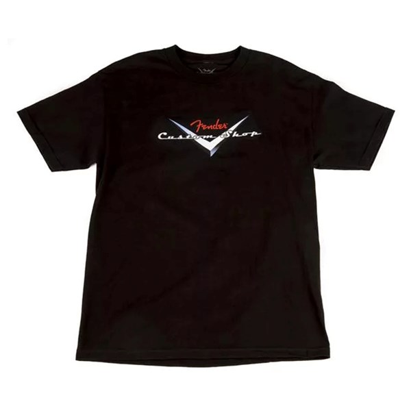 Fender Custom Shop Short Sleeve Tee Shirt - Black - XL (9101359606)