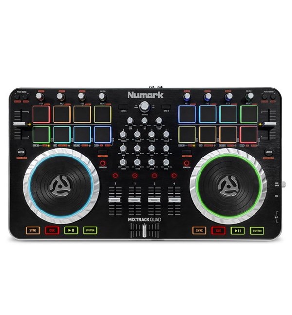 Numark Mixtrack Quad 4-Deck USB DJ Controller