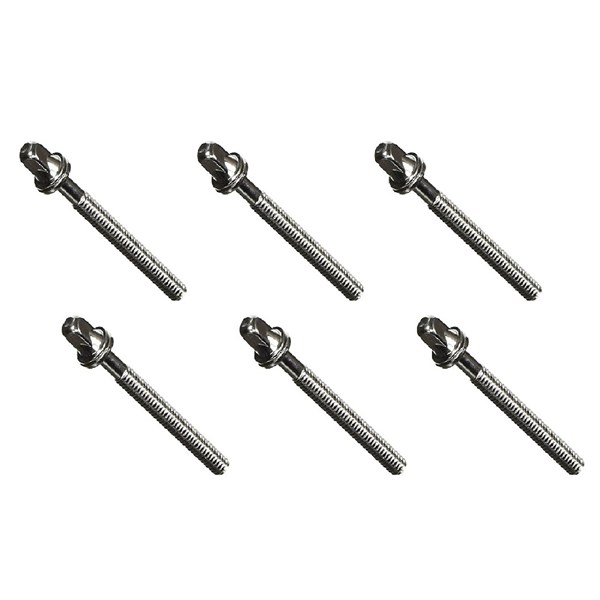 Gibraltar SC-4B 2-inch / 52mm Tension Rods with Washers - (Pack of 6)