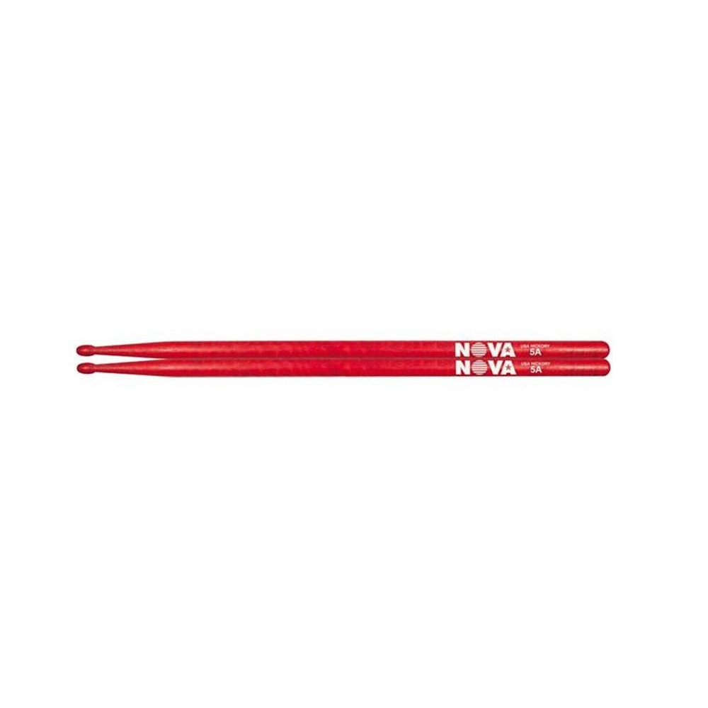 Vic Firth N5AR Nova Series 5A Drum Sticks (Red) - JB Music