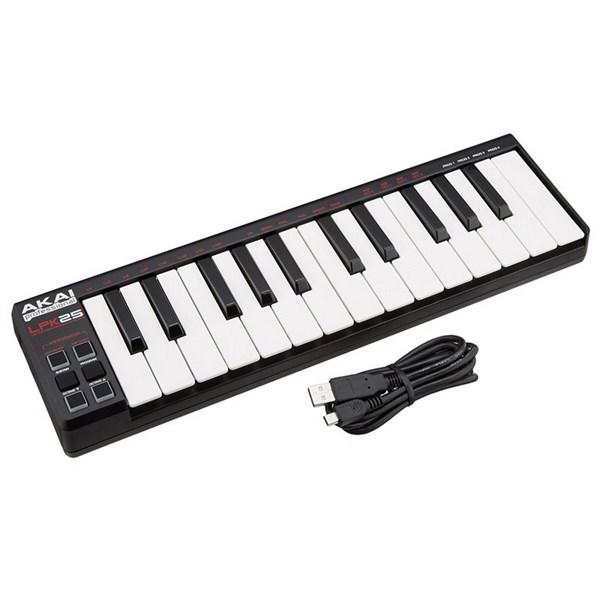 Akai Professional LPK25V2 25-Key Portable USB MIDI Keyboard Controller