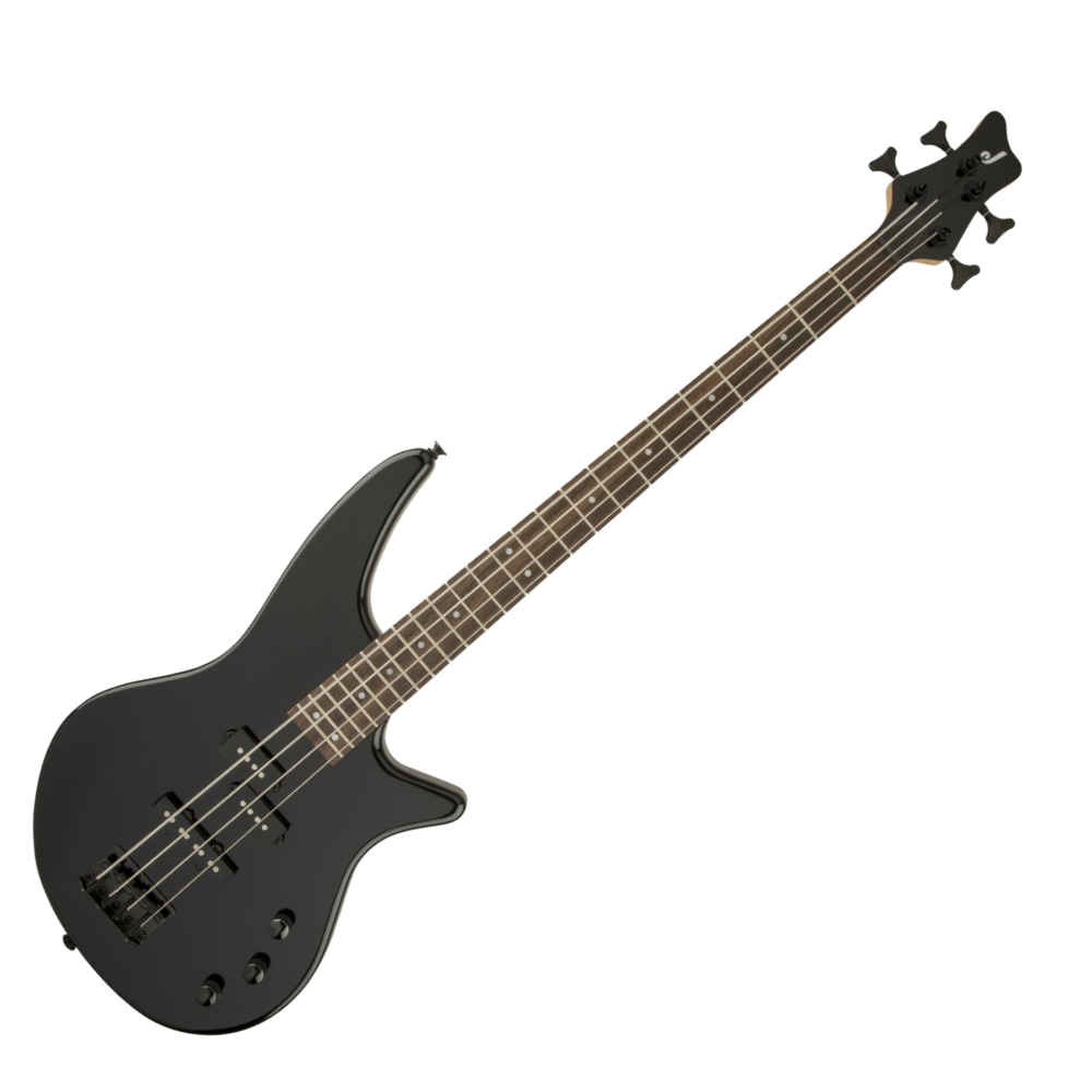 Jackson Spectra JS2 Bass Guitar - Gloss Black4-string Electric Bass with Poplar Body, Maple Neck, Laurel Fingerboard, and Active P/J Pickups - Gloss Black
