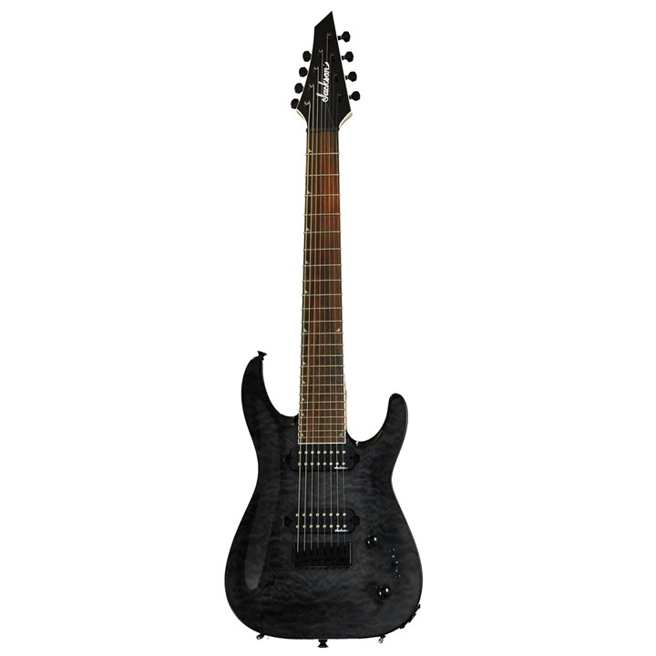 Jackson JS32-8Q DKA HT Dinky Arch Top Electric Guitar (Transparent Black)