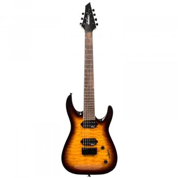 Jackson JS32-7 Dinky DKA QM 7-String Electric Guitar (Tobacco Sunburst)