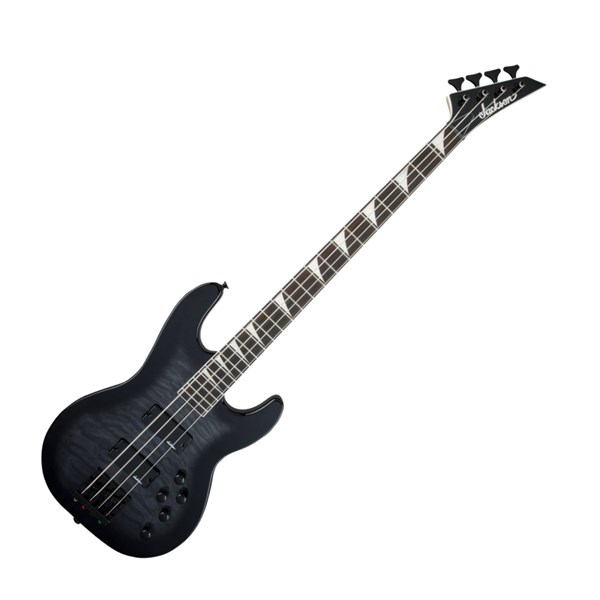 Jackson JS3Q Concert Bass Guitar (Transparent Black)
