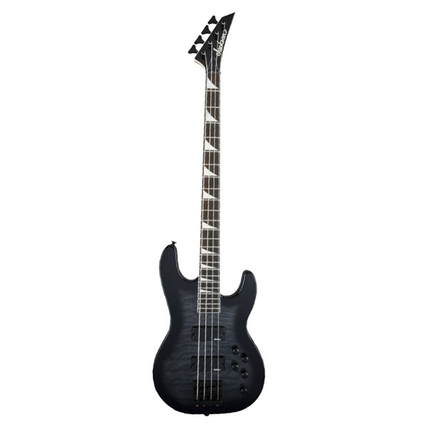 Jackson JS3Q Concert Bass Guitar (Transparent Black)