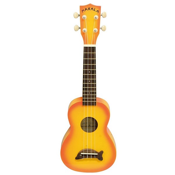 Kala Soprano Ukulele Makala Orange Burst Dolphin MK-SD/ORBURST with Bag