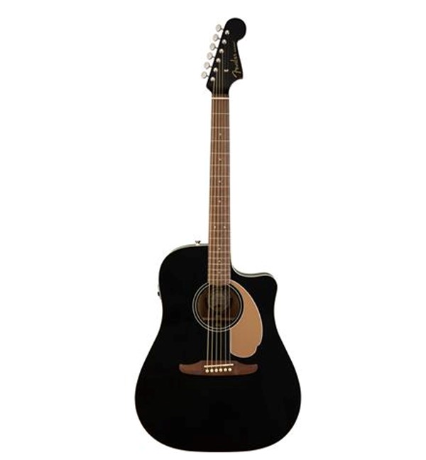 Fender Redondo Player Jetty Black Acoustic Guitar