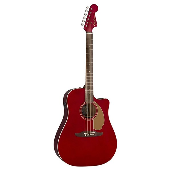 Fender Redondo Player Candy Apple Red Acoustic Guitar