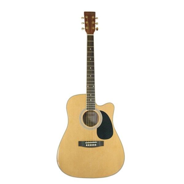 Fernando AW-412C Acoustic Guitar with Cutaway (Natural)
