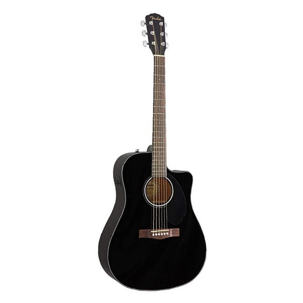 Fender CD-60SCE (970113006) Dreadnought Acoustic Guitar (Black)