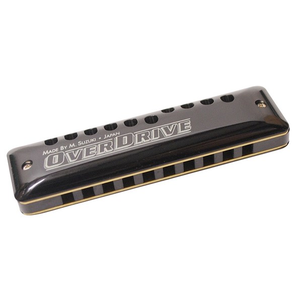 Suzuki MR-300 Overdrive 10-Hole Diatonic Harmonica (Key of F)