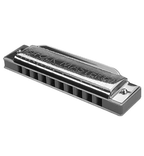 Suzuki N1072-BB Folkmaster Standard 10-Hole Diatonic Harmonica (Key of Bb)