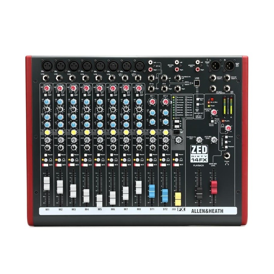 Allen & Heath ZED60-14FX Multi Purpose Mixer with FX - JB Music