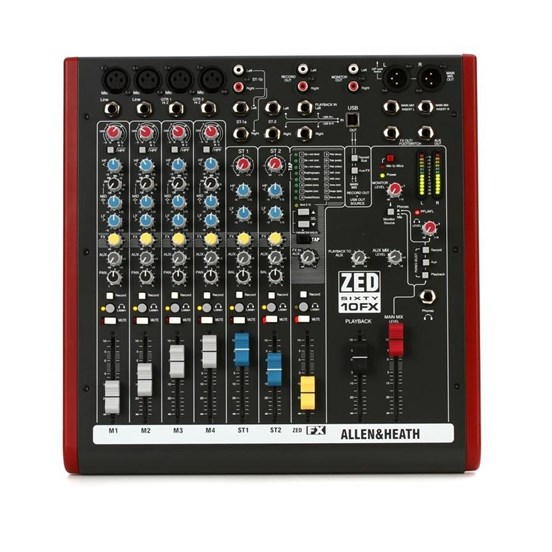 Allen & Heath ZED60-10FX Compact Mixer with FX/USB