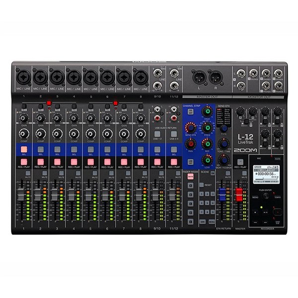 Zoom L-12 LiveTrak Digital Console Recorder