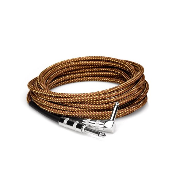 Hosa GTR-518 Woven Tweed Straight Guitar Cable