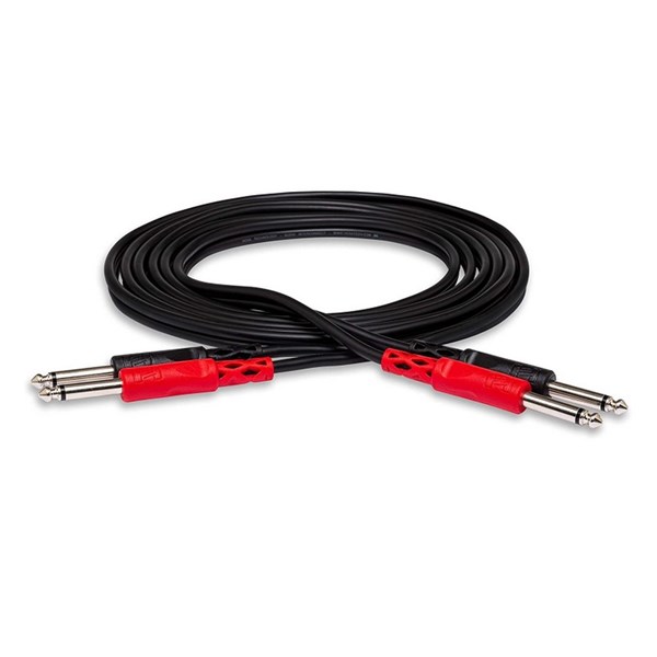 Hosa CPP-201 1m Dual 1/4 inch TS to Same Stereo Interconnect Cable