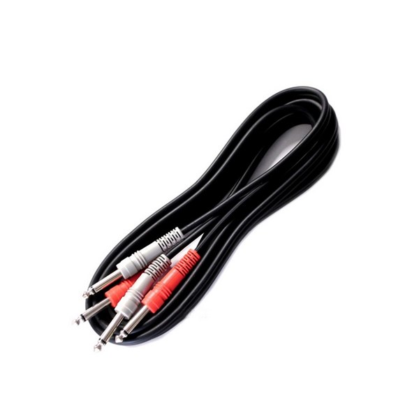 Hosa CPP-203 Dual 1/4 inch TS to Dual 1/4 inch TS Stereo Interconnect Cable