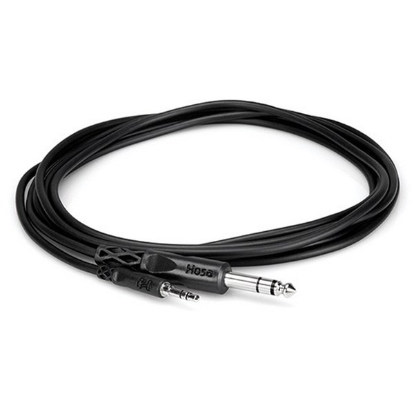 Hosa CMS-110 Cable 3.5 mm TRS to 1/4 inch TRS Stereo Interconnect  10 ft.