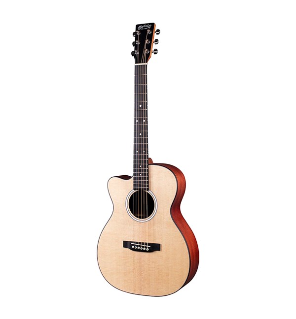 Martin - 000C Jr-10E Junior Cutaway Electric-Acoustic Guitar with Bag, Sitka Spruce Construction, Satin Finish