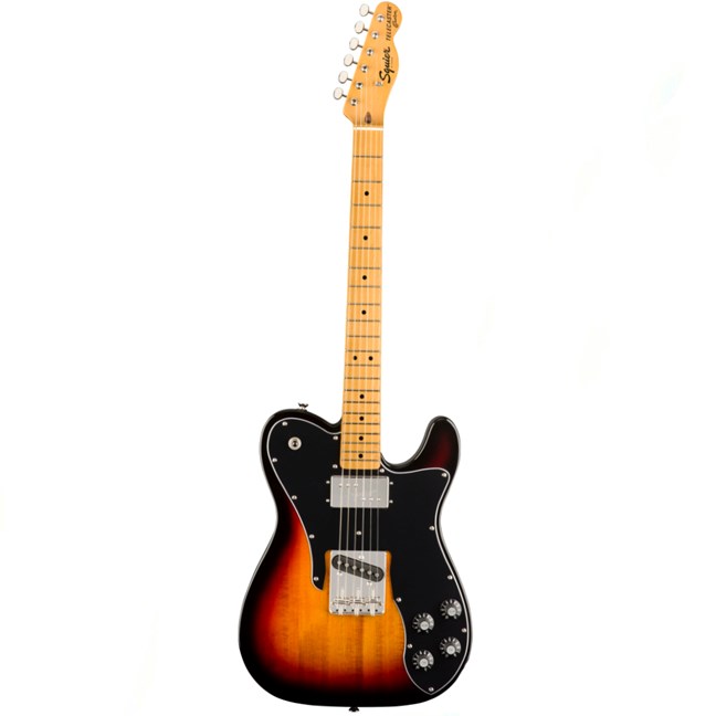 Squier by Fender - Classic Vibe '70s Telecaster Custom Electric Guitar, Maple Fingerboard, 3-Tone Sunburst (374050500)