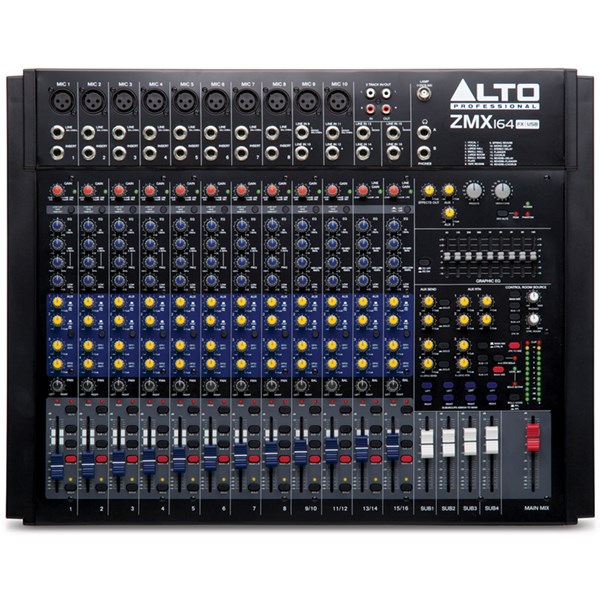 Alto - Professional Zephyr ZMX164FXU 16-Channel Mixer with Effects & USB Interface