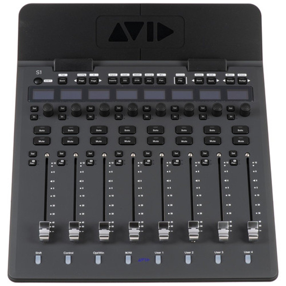 Avid S1 EUCON-Enabled Desktop Control Surface 8-Fader Touch Sensitive Motor