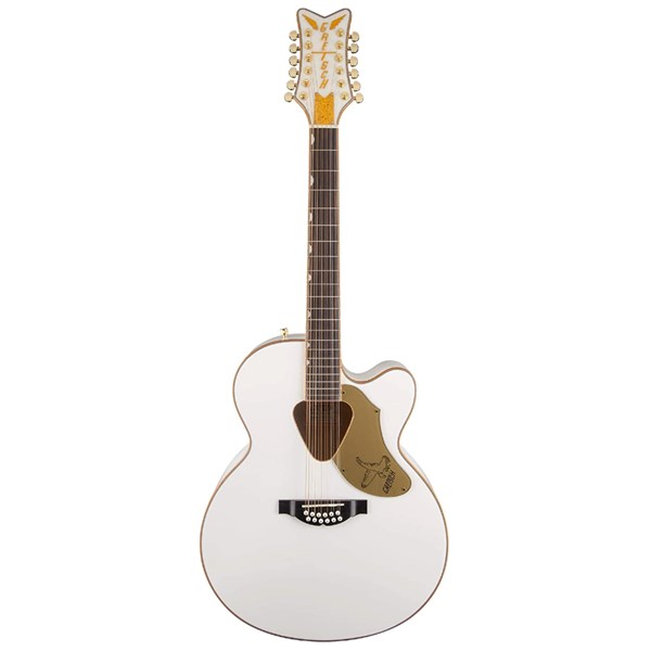 Gretsch G5022CWFE Rancher Falcon Jumbo Cutaway Acoustic-Electric Guitar (White)
