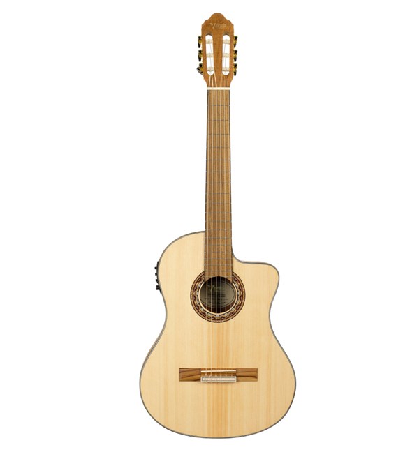 Valencia VC304CE Full Size Classical Guitar - Electric Acoustic w/ Cutaway (Natural)