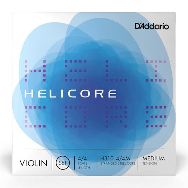 D'Addario H310 Helicore Violin String Set - 4/4 Size with Wound E