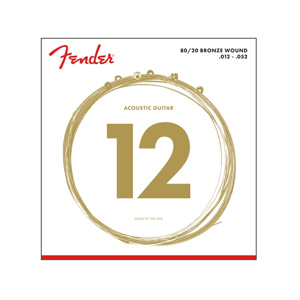Fender 70L 80/20 Bronze Acoustic Strings - Ball End - (12-52) (730070403)