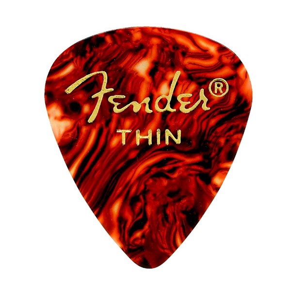 Fender 451 Shape Shell Classic Celluloid Picks - Thin (12 Pack) (1980451700)