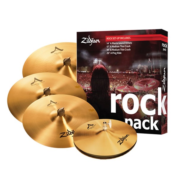 Zildjian  Rock  A Cymbal Pack - 14/17/19/20 - A0801R